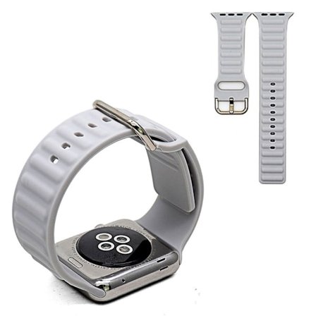 Apple Watch Series 6 / 5 44mm silikon klockarmband - vit