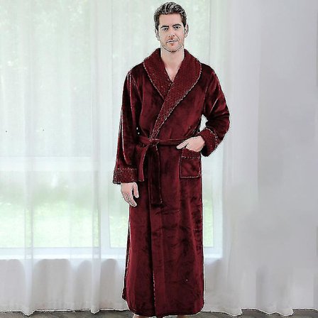 Kvinnor Män Vinter Plus Size Flanellrock Extra lång Huva Varm Morgonrock Lovers Tjock Kimono Badrock Man Morgonrock Robes