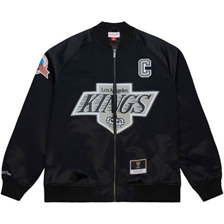 Väst Bomber Satin - MITCHELL & NESS - Los Angeles Kings - Wayne Gretzky - NBA - Slim fit