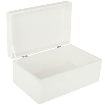 2025 Stor Vit Trälåda Med Lock