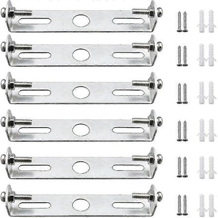6-pak Taklampe Fixtur Beslag Loftslampe Pladeholder Loftslampe Plader 95mm Med Skruer Loftstilbehør Belysning - På Lager 80mm