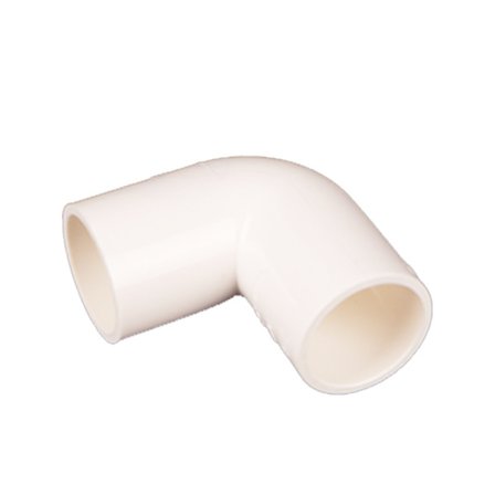 100 stycken 20mm vita PVC-rörböjar Vattenrörsbeslag