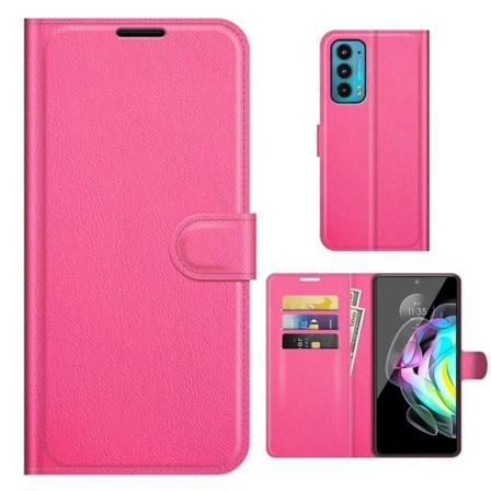 Classic Motorola Edge 20 Läppäkotelo - Rose Pink