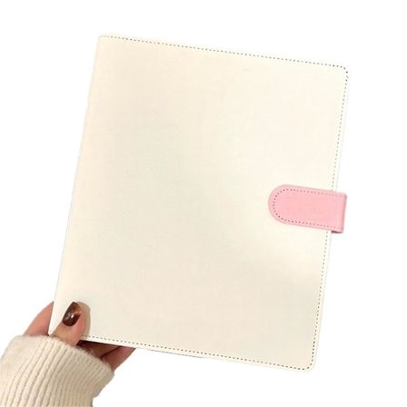 A5 fotokortspärm, idol fotoalbum, kortförvaring, kawaii papper, vit & rosa Vit Rosa
