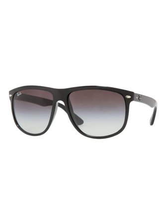 Ray Ban highstreet Men's sunglasses with a frame made of plastic in black and plastic lenses in grey gradient