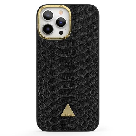 Naive iPhone 13 Pro Max Skal - Black Snake
