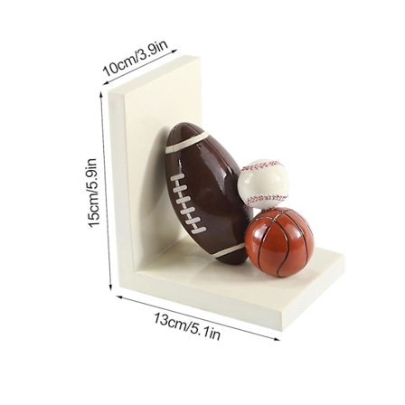 Harpiks Bogstøtte Hjem Studie Dekoration Rugby Display Stativ