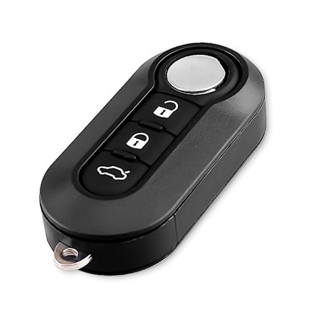 3 knappars bilnyckelskal Fob för Fiat