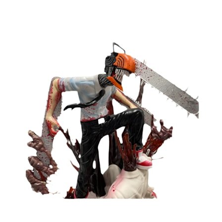 26 cm motorsav menneskelig elektrisk sub demon jæger plastik statue figur figur figur æskesæt figur