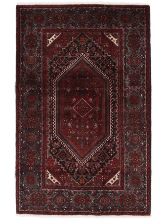 Tapis Gholtogh 112X180 Noir/Rouge Foncé (Laine, Perse/Iran)