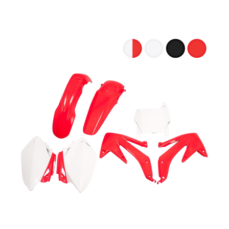 Kit Plastiche Rtech Rosso-Bianco - Honda CRF 450R 2007-2007