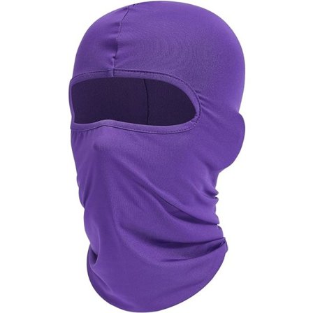 (lila) Balaclava skidmask, UV-skydd, motorcykelsjal, sol