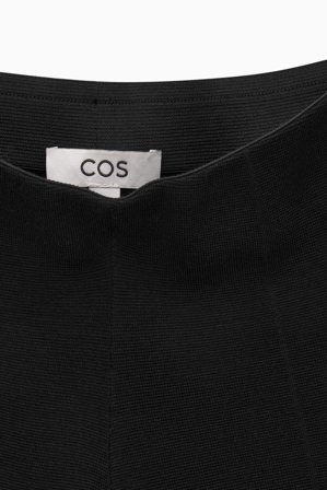 COS Women's Pantaloni In Maglia Punto Milano in Nero