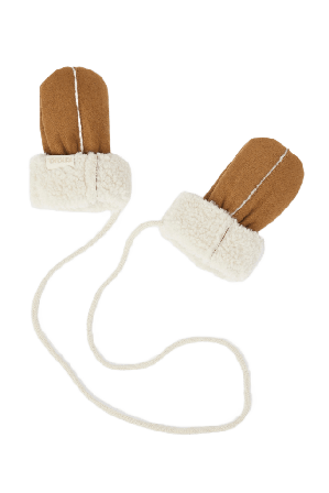 RIKIKI Fodrade vantar GULL Brun 7-12 MONTHS