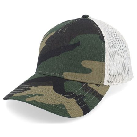 American Needle - Camo trucker Keps - Blank Brush Twill Valin Ivory/Camouflage Trucker @ Hatstore