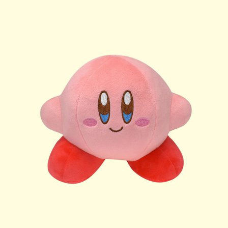 Nintendo spel Kirby omgivande plysch leksaker Rosa