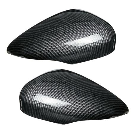 Kolfiber Sidospegelkåpa Trim Backspegelskydd för Ford Fiesta Mk7 2008 2009 2010 2011 2012 2013-2017