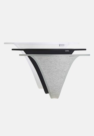 Calvin Klein String Thong 3PK MPI Black/White/Grey Klær