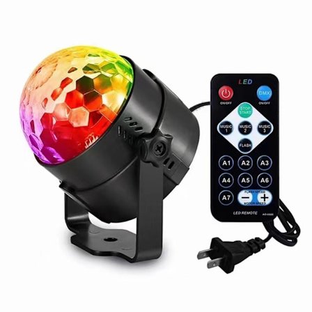 Scenelys, 1 stk Gvoo 3-fargets festlys 5W 7 RGB LED-pærer