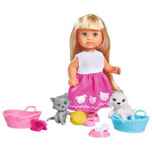 Evi Love EL Dog & Cat Doll Set 3+ years - Dolls and doll houses - 3+ years - Pink
