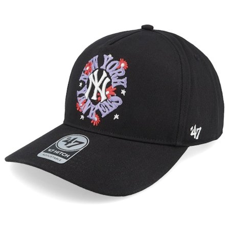 47 Brand - Negro adjustable Gorra - New York Yankees MLB 47 Clean Up Cap Black A-frame Adjustable @ Hatstore