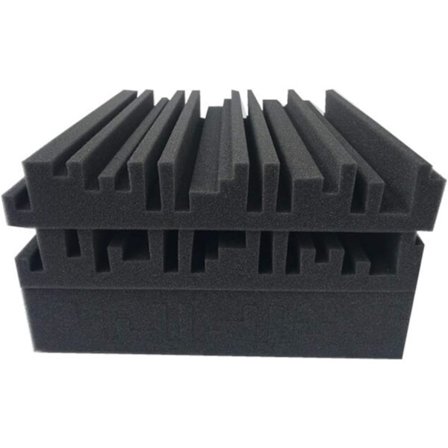 6 stk. 30x30x5cm bredbånds akustisk studioskum høj styrke flamme