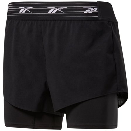 Reebok Women's Epic Shorts 2-in-1 (2021) Women workout shorts Black L