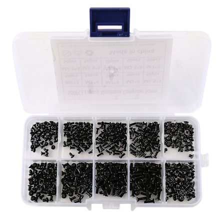 500 stk M2 M2.5 M3 Km Skrue Flat Head Phillips Skruer Bærbar PC