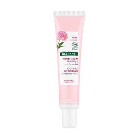 Klorane Peonia Viso Crema Leggera Lenitiva Peonia BIO 40ml - Tratt.viso 24 ore lenitiva