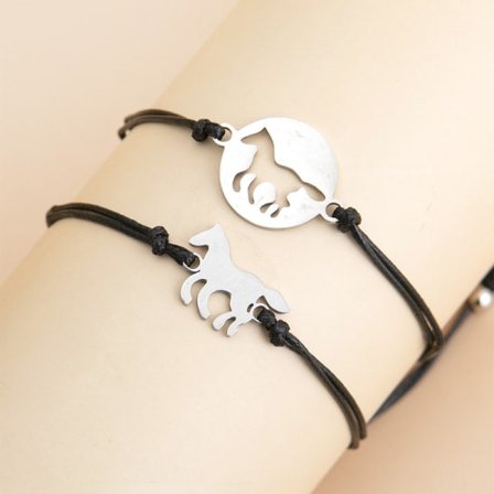 2 stk. Søstre Armbånd Bedste Ven Venskab Bff Bestie Hjerte/Hest/Mælkebøtte Matchende Langdistance Løfte Lillefinger Armbånd Gave Til Teenager CDQ