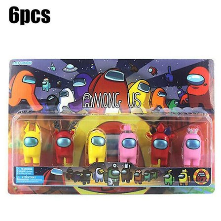 6Pcs/Set Among Us Action Figures Collection Dolls Toys Kids Birthday Gifts Decor
