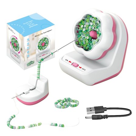 Lerperle- og Frøperle-Spinner, 2-i-1 Elektrisk Perlespinder