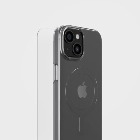 CLRPRTCT - Cirkulärt Transparent Mobilskal & Skärmskydd i Paket | Gratis laddningskabel värde €30, iPhone 15 Plus