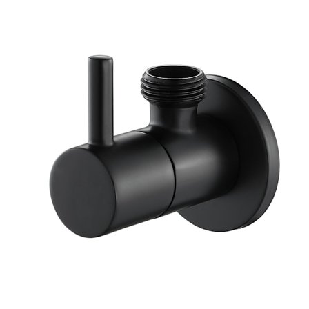 1/2" x 1/2" BSP Svart Pulverlackerad Mässingskeramik Vatten Vinklad Mo