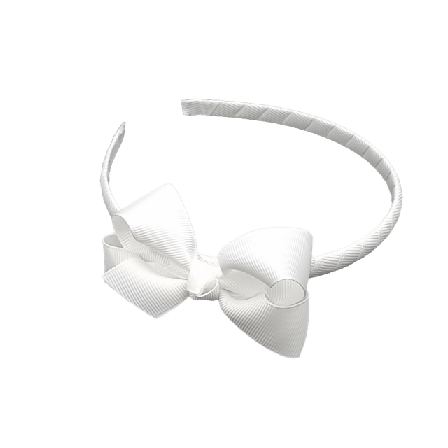 Complement Kids Diadem Med Rosett Accessoarer Unisex Vit
