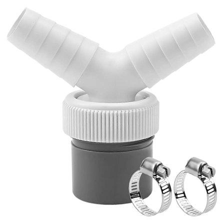 Dobbelt Udtag Vaskeri Afløbsforbindelse Y Formet Splitter Plastik Tekstur Egnet til 40mm Rør for Effektiv Dræning Multicolor