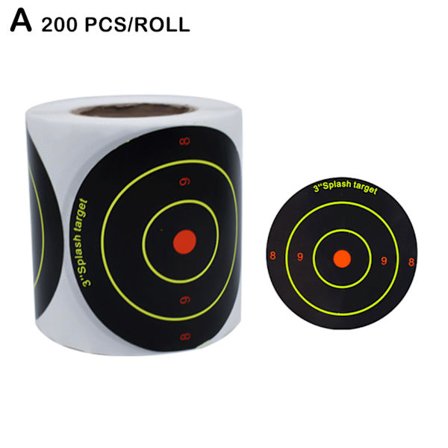 200 stk./rulle Skydemål Selvklæbende Skydemål Splatter R—yux