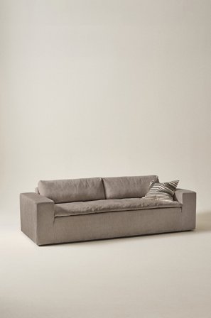 Jotex - Sofa 3-seter Greige - SARBONNE - Kjøp 3-seters sofaer hos Jotex