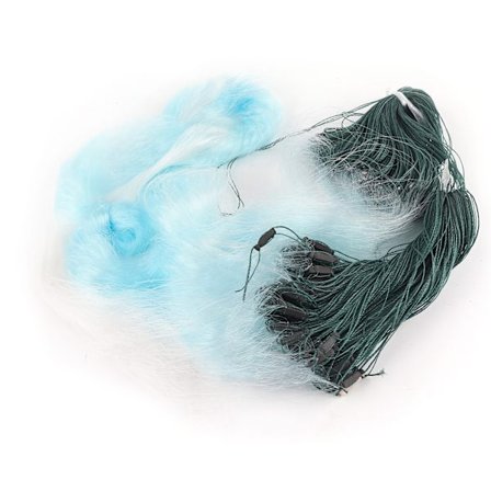 50m Længde 1,5m Højde 3 Lag Tungt Fiskenet med Flydende Fiskeri Tilbehør 3 Finger