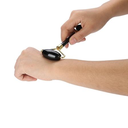 2 kpl luonnollista obsidiaania kaksisuuntainen rullahieronta- ja kaapimislautasetti hieronta lahjatyyli