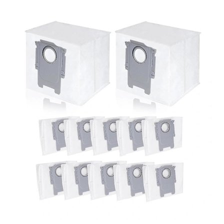 12 stk. støvsugerposer Erstatning for Roborock S8+ /S8 Pro Ultra / S7 MaxV Ultra / Q5 / Q5+ / Q7+ / Q7 Max+ støvsugerpose