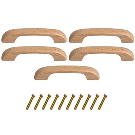 5 st Träkökshandtag - Skåp Möbel Byrå