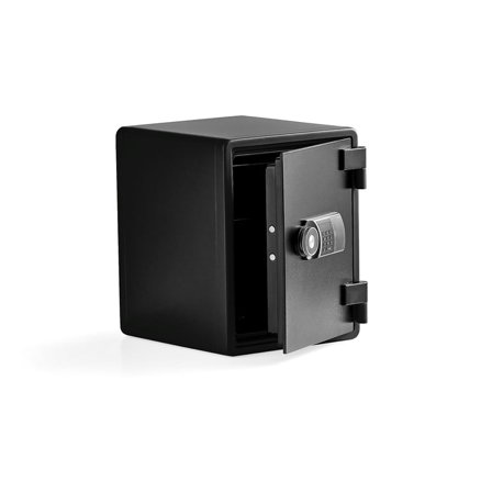 Fire-rated document safe ADORE, 520x410x445 mm, black