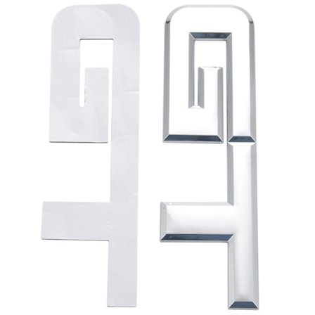 2x 3d Gt-logotyp bildekal Mode bildekordekal för fokus 1 2 3 7 Mondeo Car Styling Silver