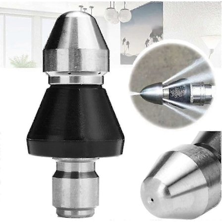 Renseværktøj til kloakker med højtryksdyse, afløbsspiraler, kloakrørsoprensning og rengøringsværktøj til fjernelse af blokeringer i rør