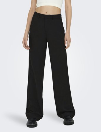 ONLY Onlberry Hw Wide Pant Tlr Noos - Black - 36 x 32