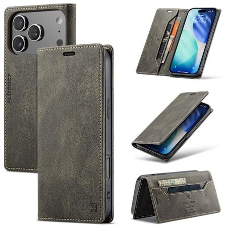 Flip Läderfodral för iPhone 17/iPhone 17 Pro/iPhone 17 Promax