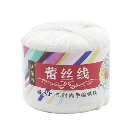 Merceriserad bomullstråd garn för DIY broderi virkning stickning spets smycken sömnadstillbehör