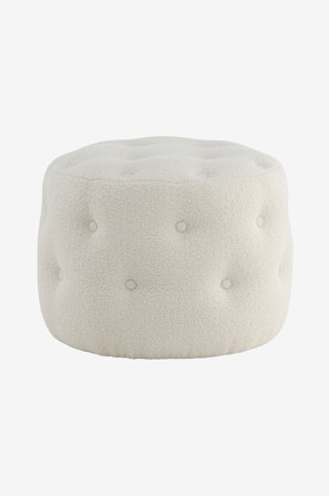 Venture Home - Puf Benjamin - Hvid - Fodskamler & puffer - Fra Homeroom