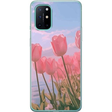 Mobilskal till OnePlus 8T med Rosa Tulpaner